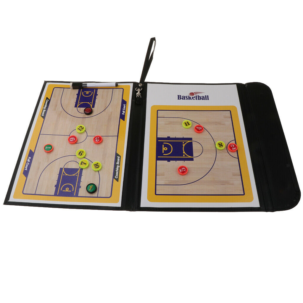 Sports Basketball Dry Erase PU Coaching Board for Strategizing, Techniques