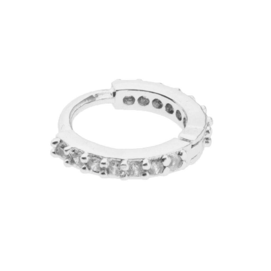 3 Pieces Huggie Hoop Earrings Cubic Zirconia Lobes Pierced Ear Studs Jewelry