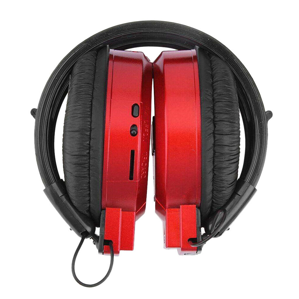 Universal Headset Wireless Sport Gym Headphones Earphone With Screen Red