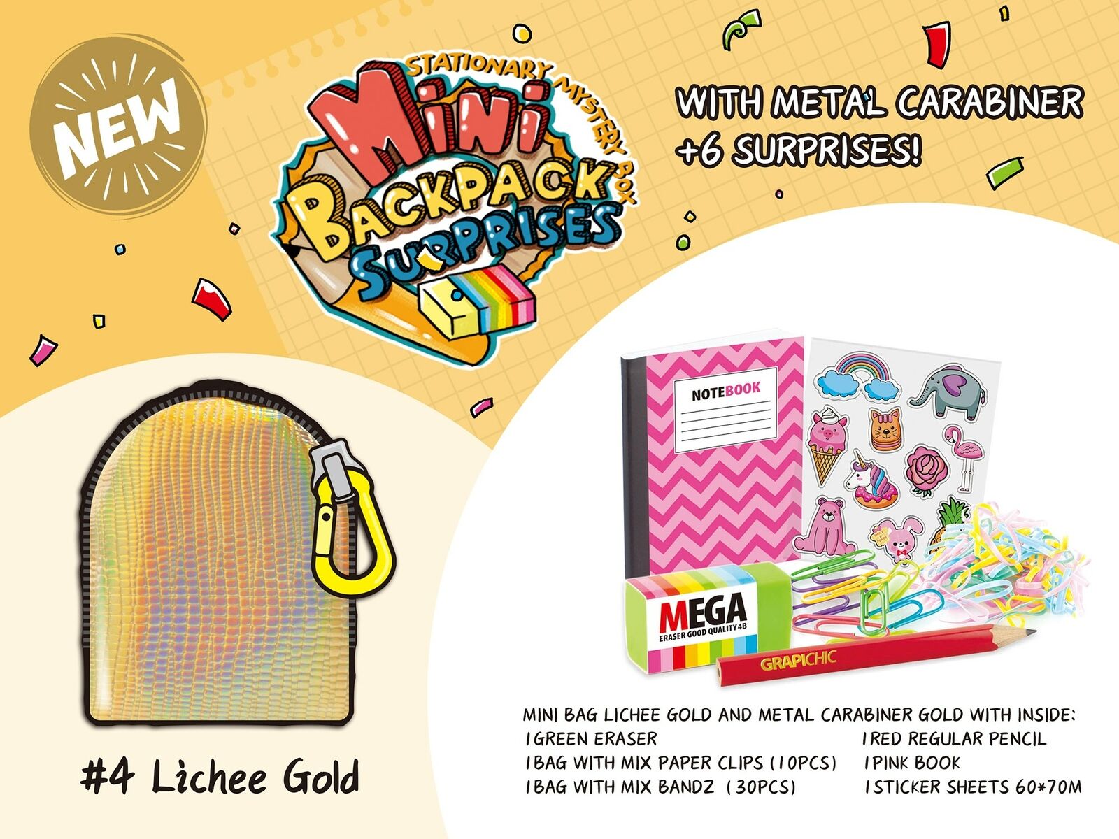 Real For Littles Mini Micro Backpack Collectable Stationery Surprises CA