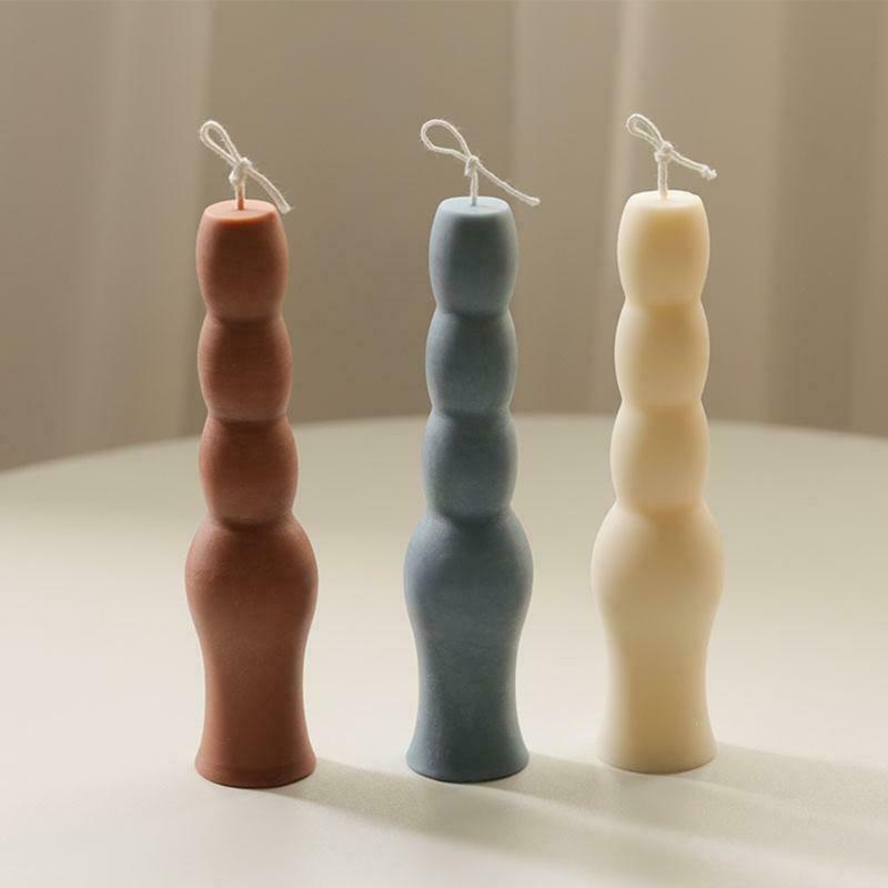Long 4-sections Candles Silicone Mold Aromatherapy Candle Silicone Soap Mold
