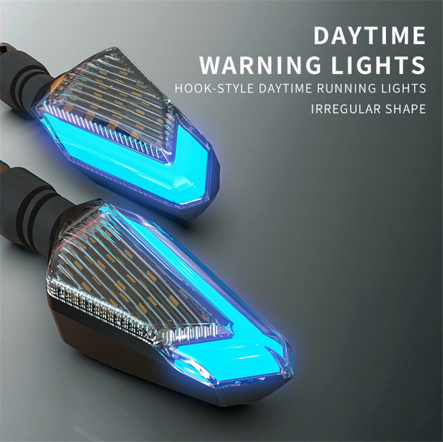 Pair L16 Blue LED Car Lamp LED turn signal Daytime lights brightness Universal
