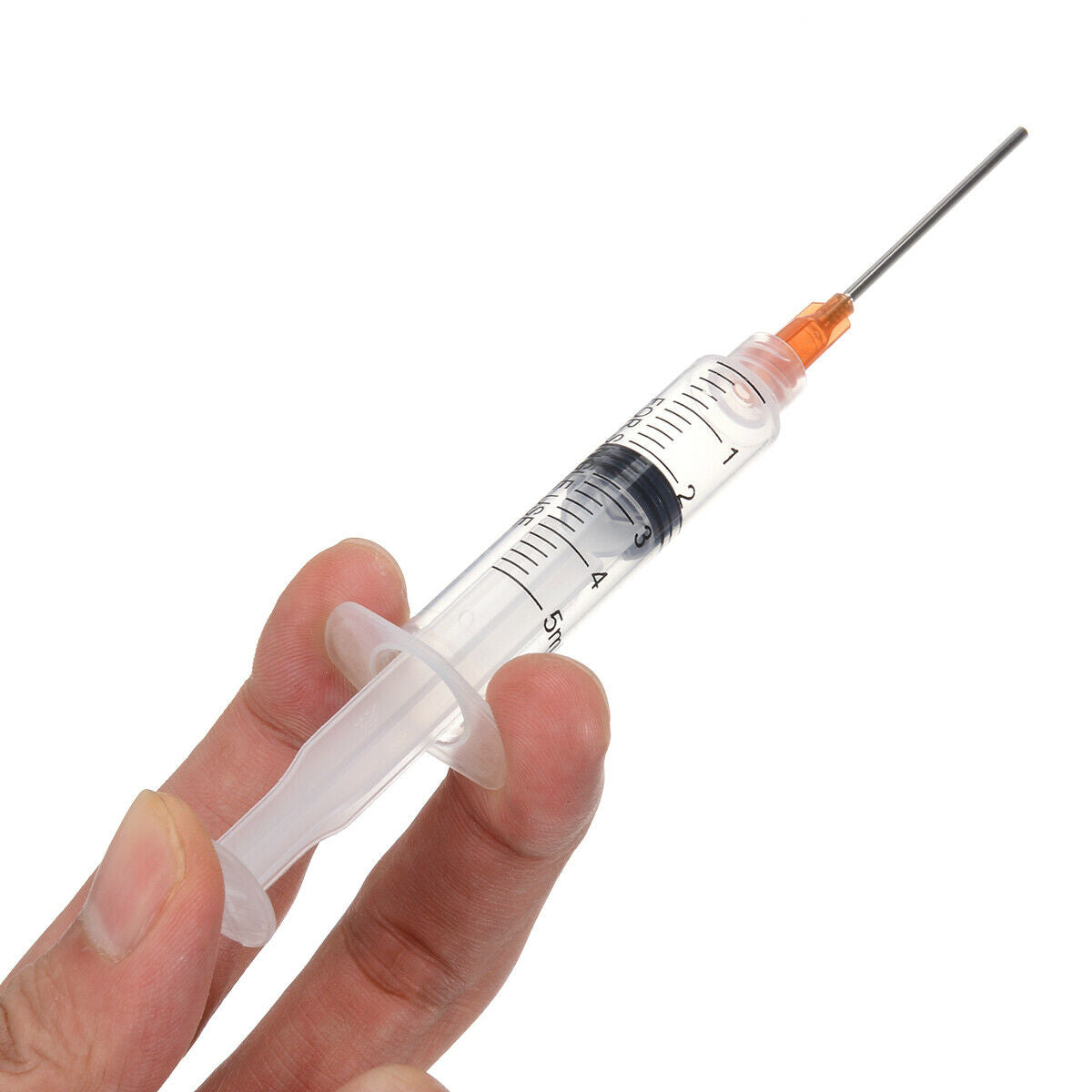 5x 5ml Syringe Crimp Sealed-Blunt Chemical Tips 1.5'' For Liquid Glue Oil Ink