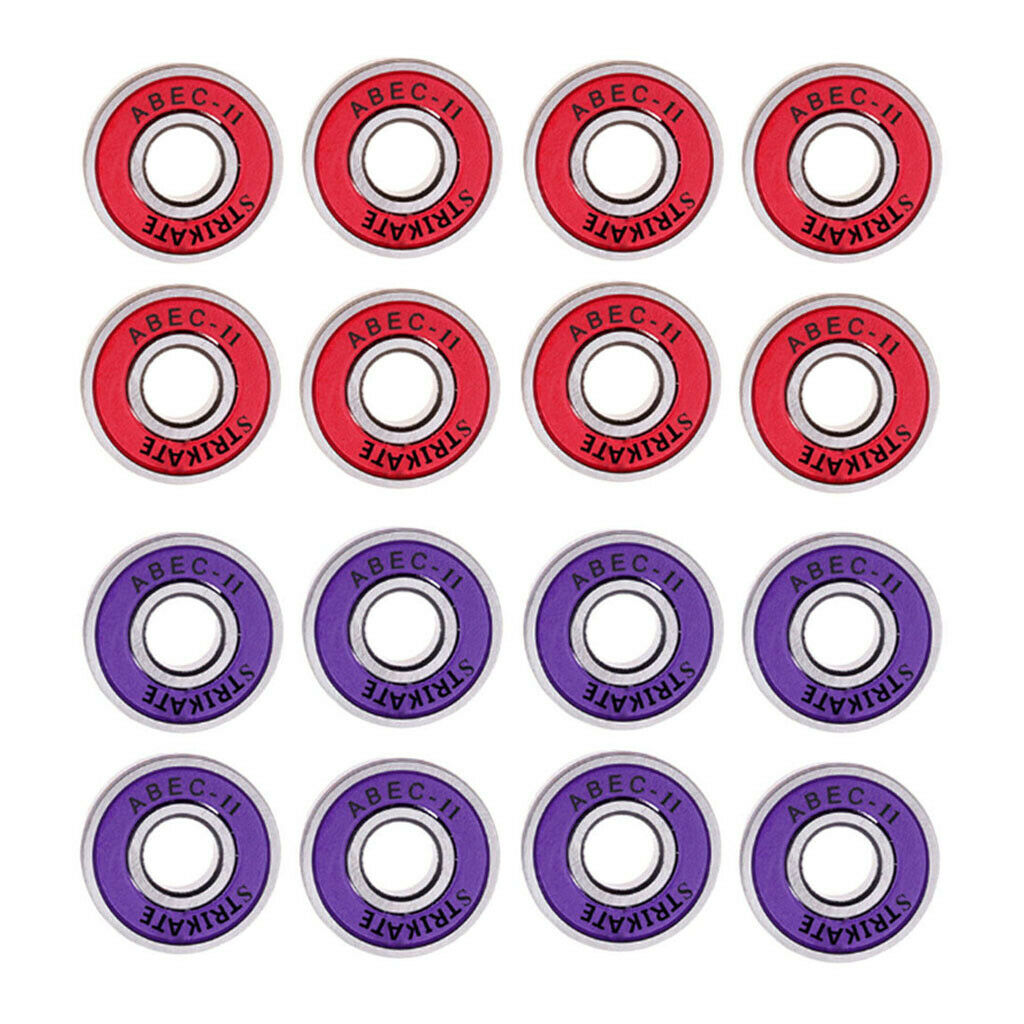 16 Pieces 608RS Frictionless Abec 11 Skateboard Bearing Rolling Bearings