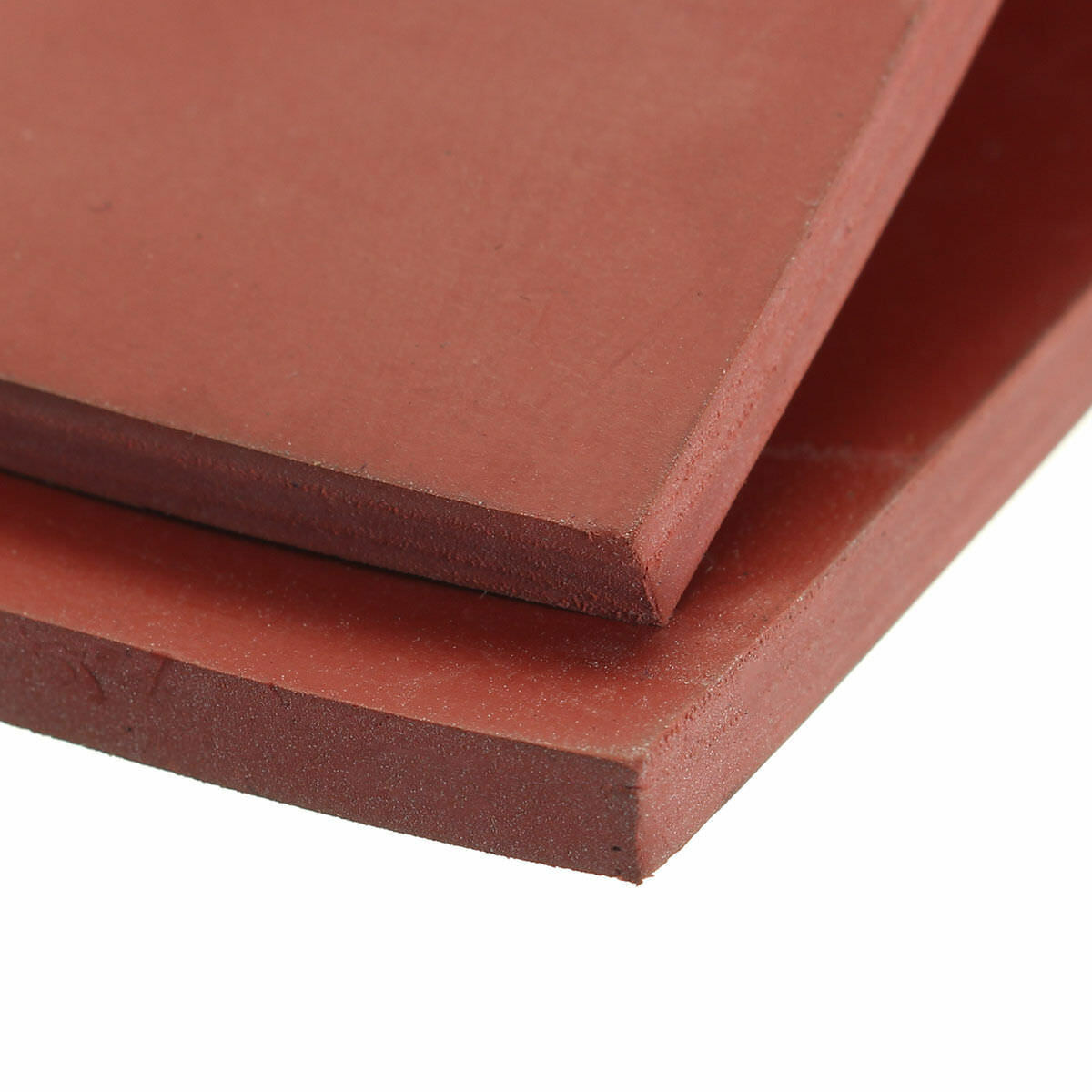 Silicon Rubber Sheet High Temp Solid Red Commercial Grade 8" x 3" -20° to 400° F