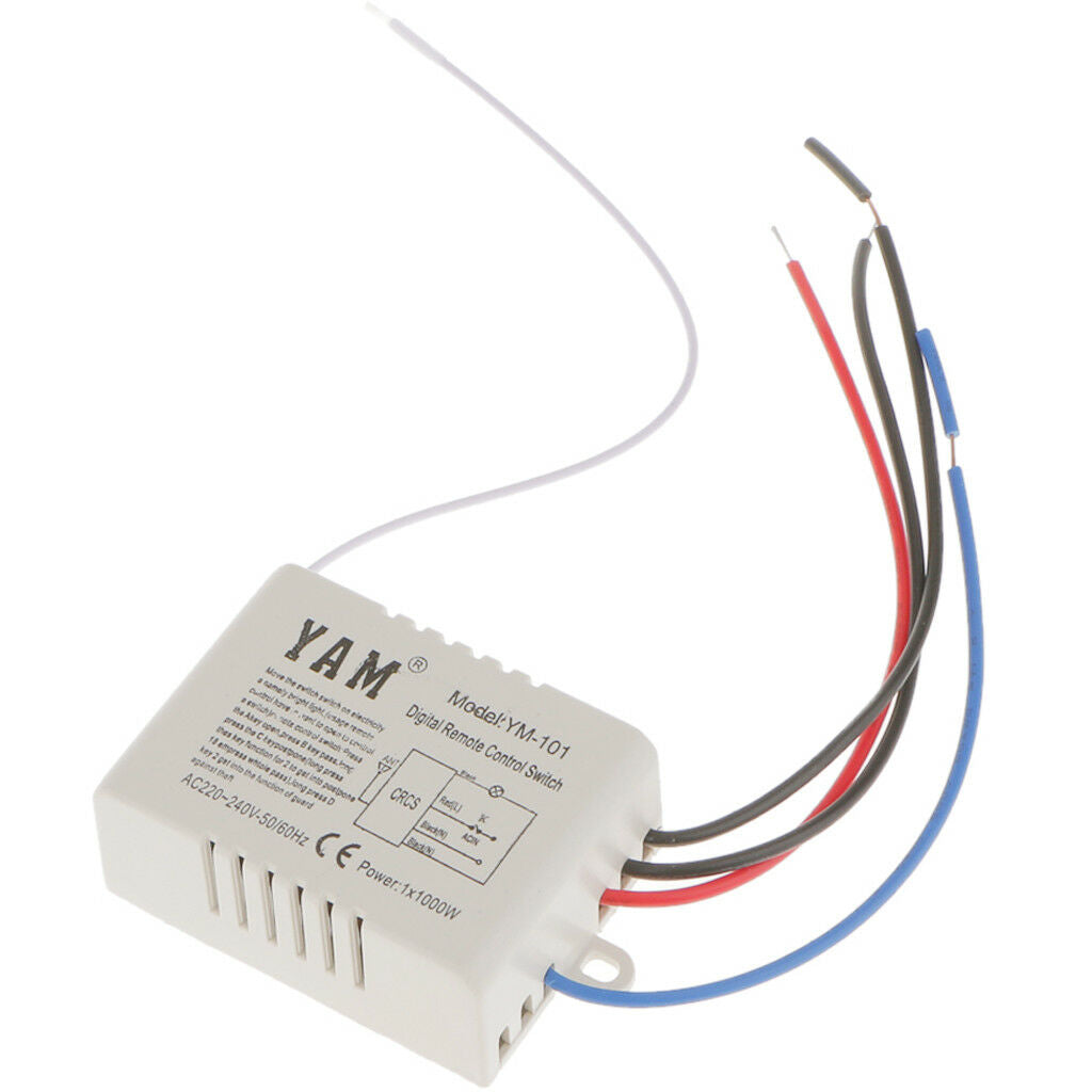 One Way Wireless Lamp Light RF Remote Control Switch with Controlller 220V