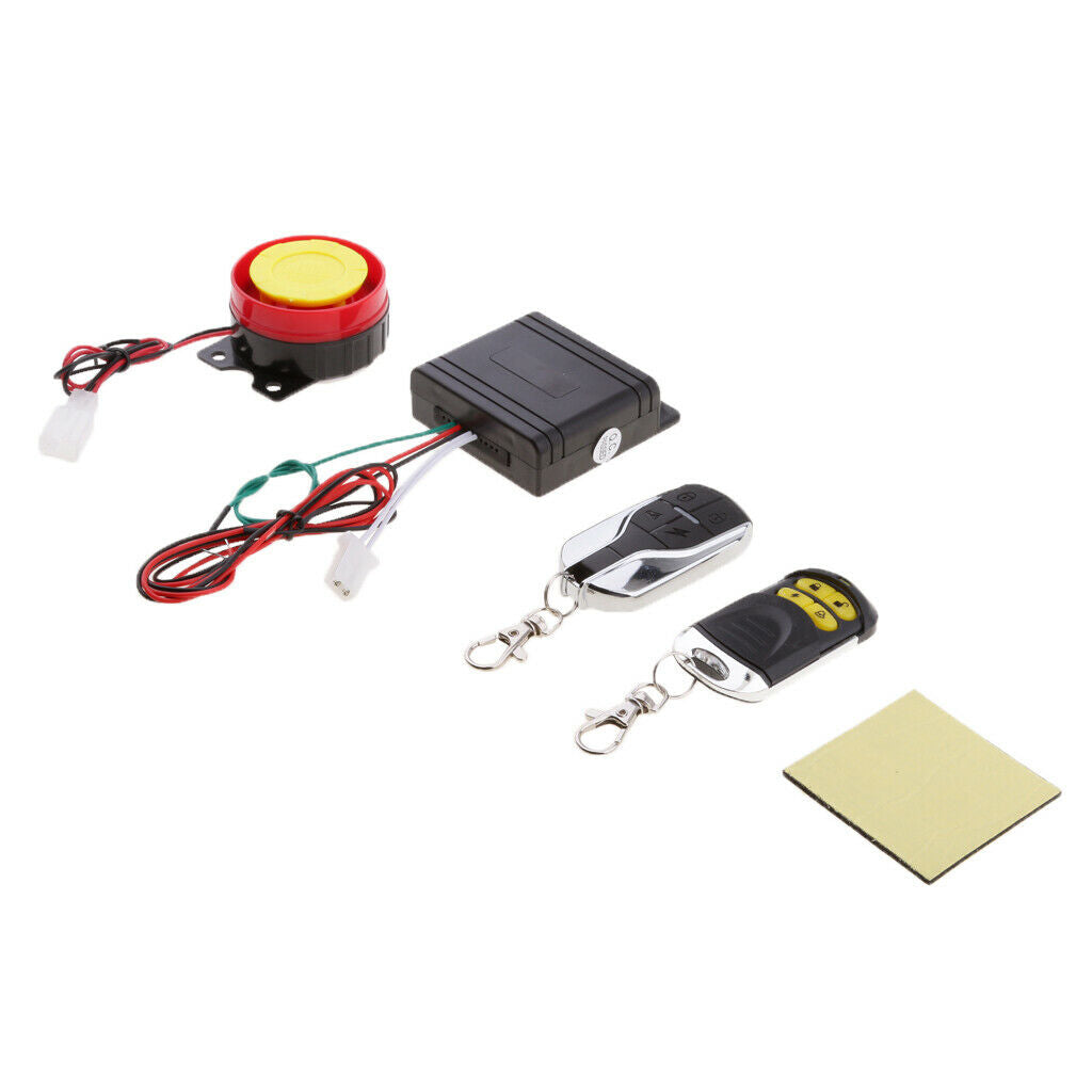 12V Motorcycle Motorbike Bike Scooter Anti-theft  Alarm 2 Remote
