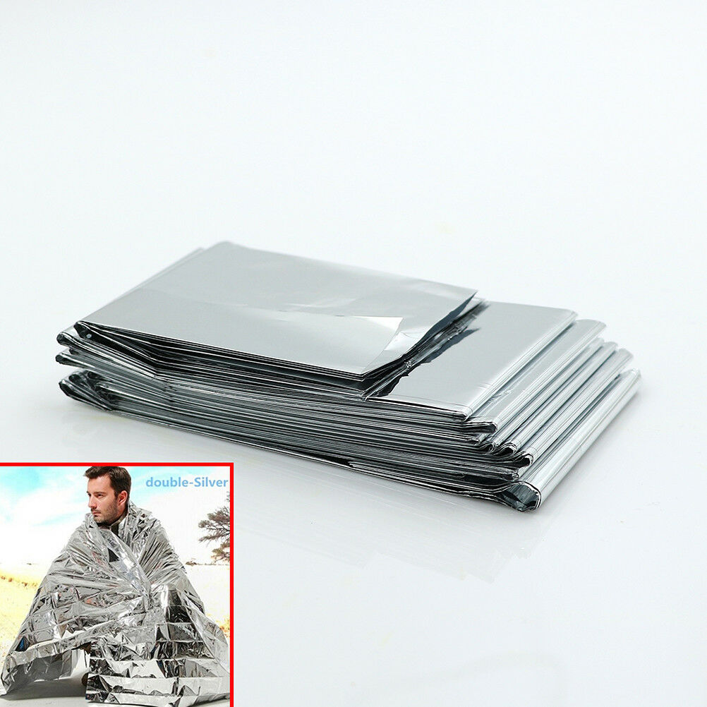 Camping waterproof mylar survival rescue blanket foil thermal heat 160*210.l8