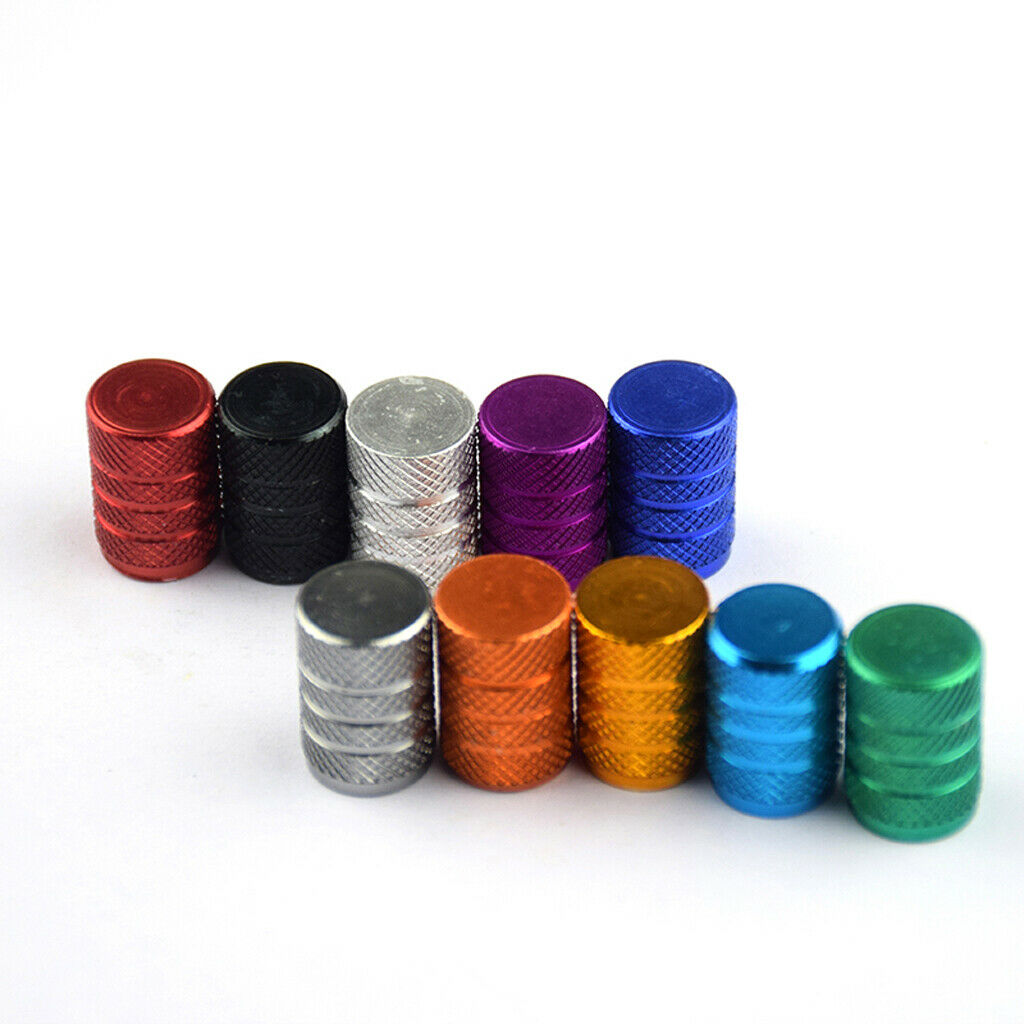 4 Pieces Car Bicycle Aluminum Wheel Tire Stem Valve Caps Dust Cover Green