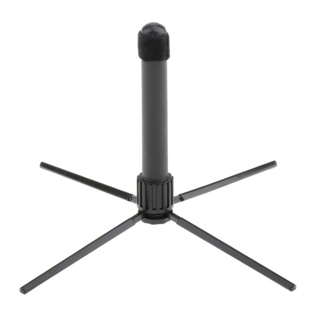 Foldable Flute Clarinet Stand Holder Black for Flute Clarinet Parts Accs
