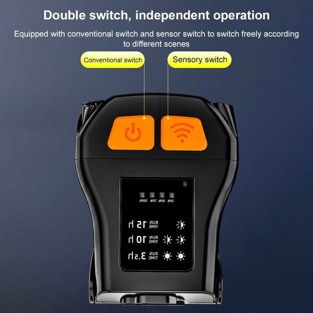 USB Charging Waterproof Head Cap Lamp LED Smart Sensor Night Fishing Light