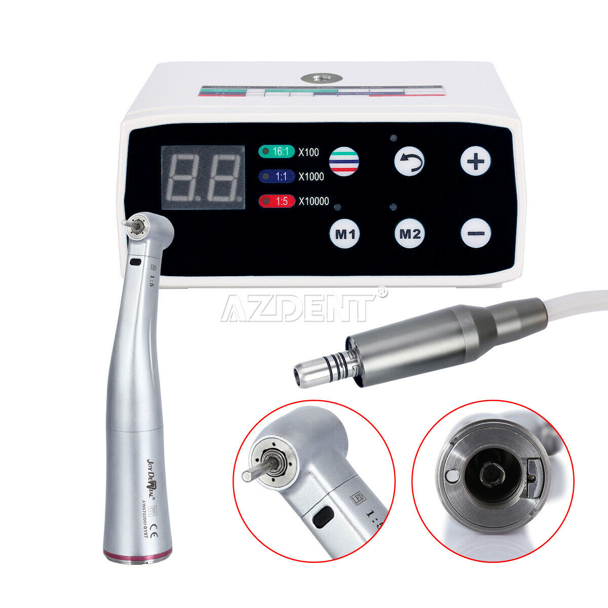 1:5 LED Contra Angle 4 Way+ NSK Style Dental LED Brushless Electric Micro Motor