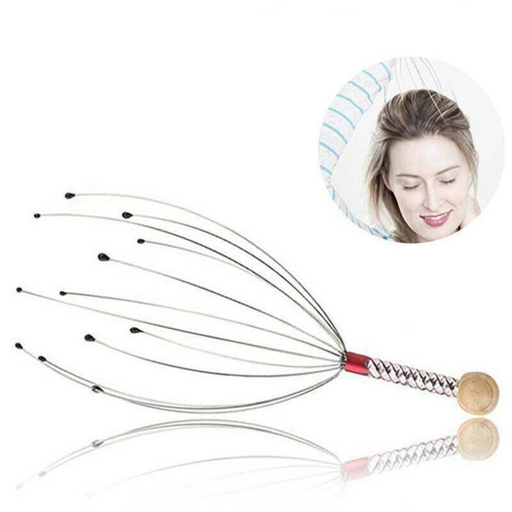 1PC Head Neck Scalp Massager Massage Octopus Equipment Stress Release Relax Tool