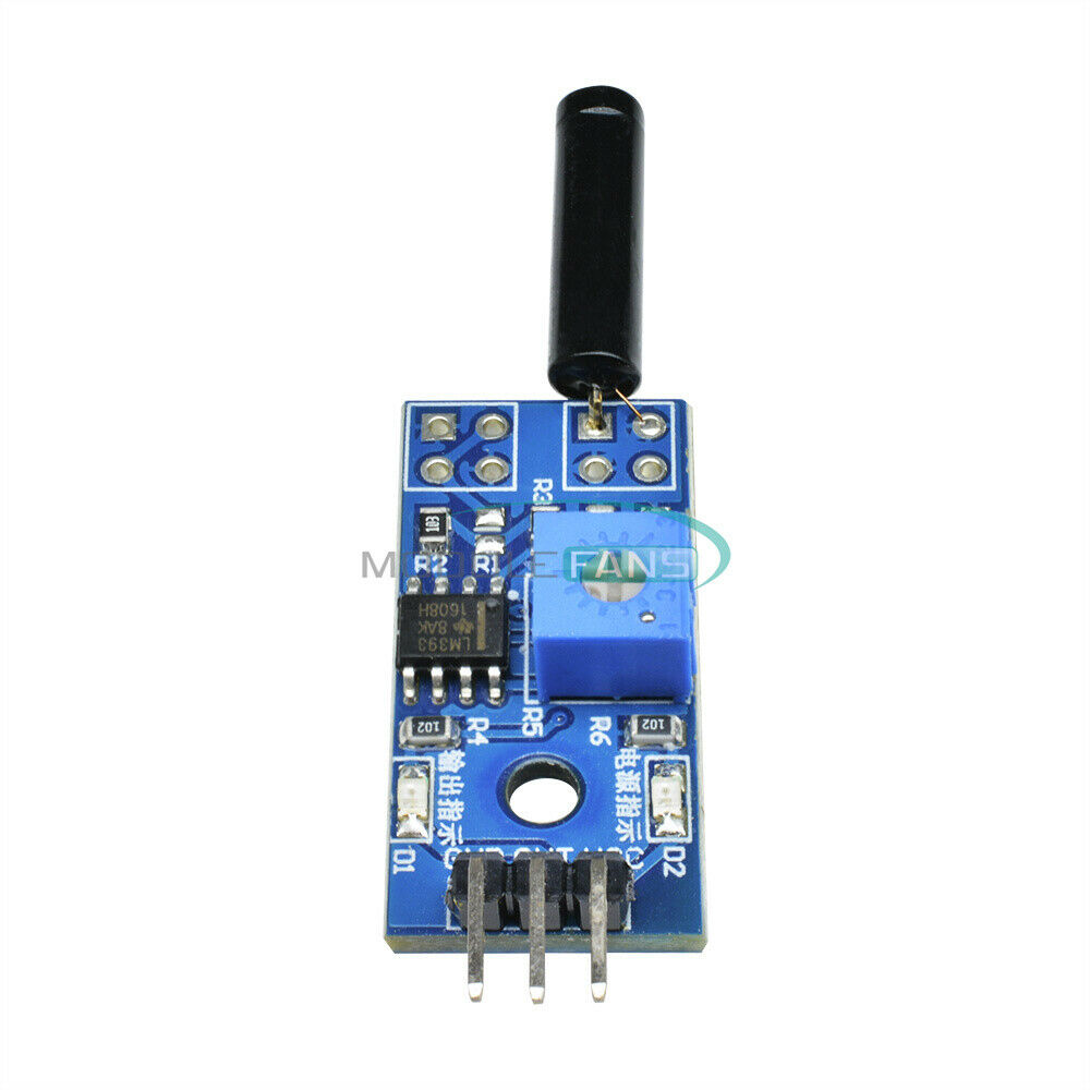 2PCS LM393 Vibration Switch Sensor Module for Intelligent Vehicle DC5V/3.3V