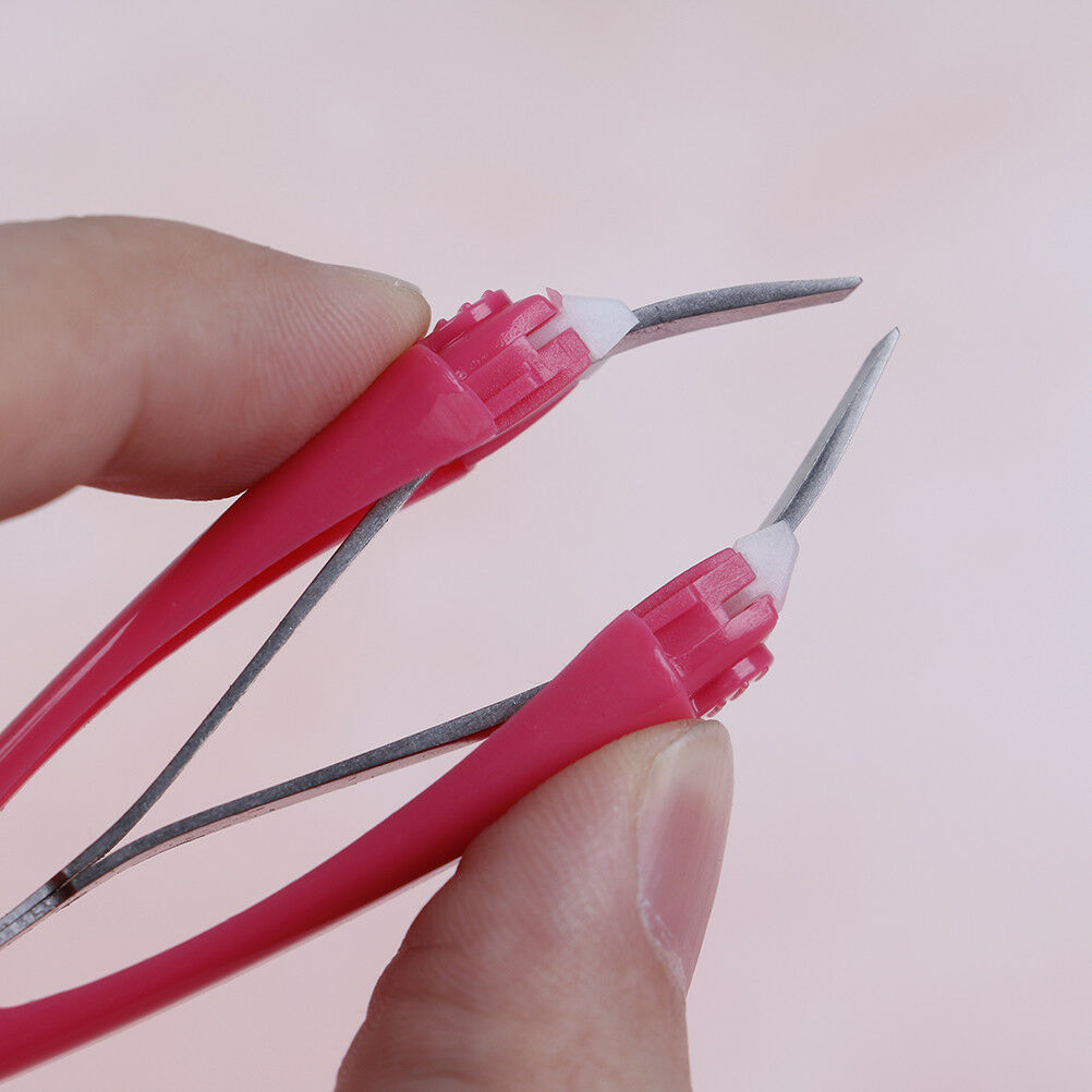Matically retractable non-slip cosmetic eyebrow tweezers hair removal tools __WF