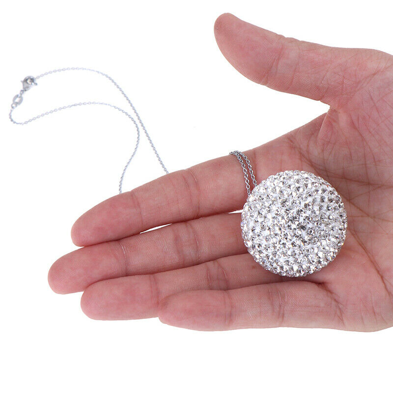 Car Pendant Bling Ball Hanging Ornament Rhinestone Interior Decor Crystal.l8