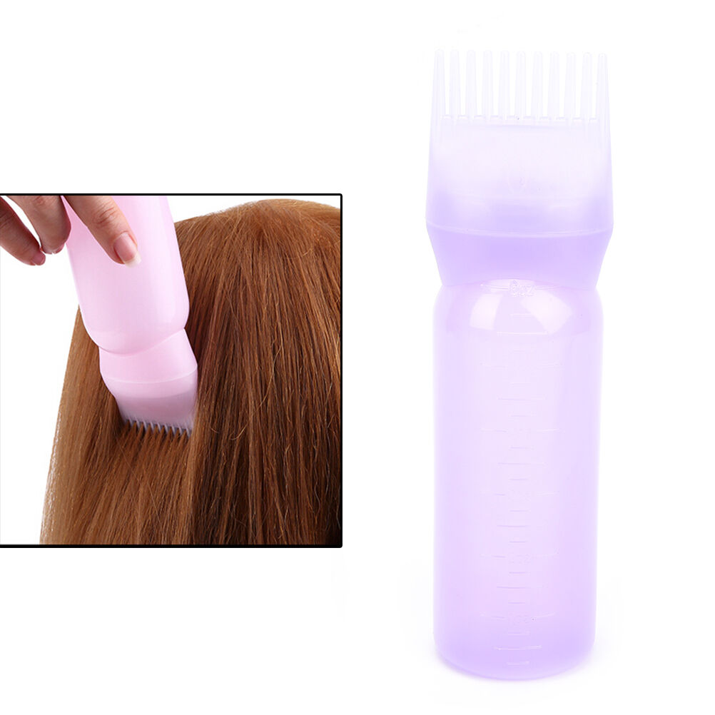 120ML Hair Dye Bottle Applicator Comb Dispensing Salon Hair Coloring Dyeing SJ