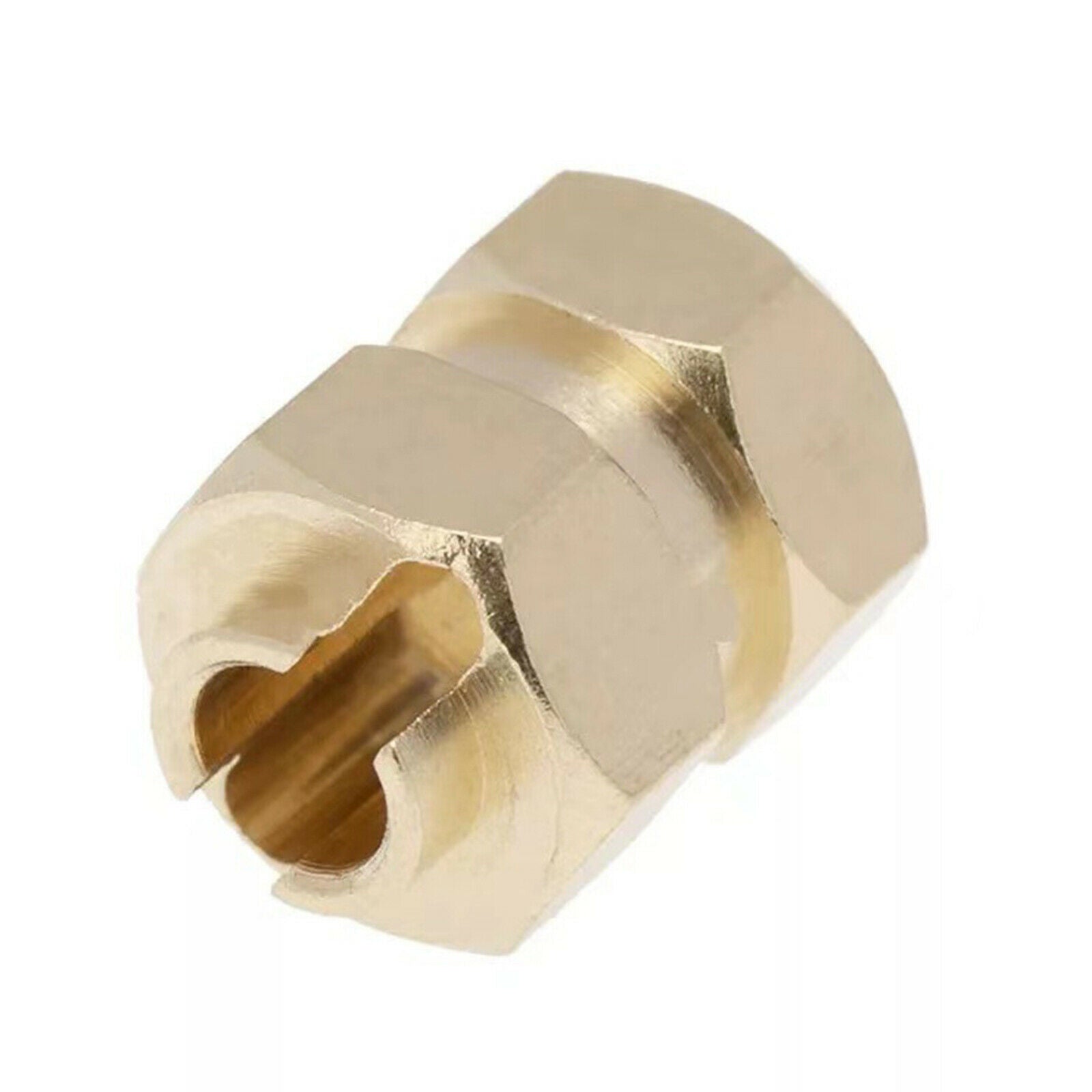 4x Brass Extended 7mm Hex Wheel Hubs Tire Extension Adaptors for AXIAL SCX24