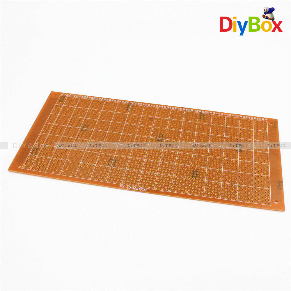 2PCS 10x22cm Soldering Prototype Copper PCB Board Single Side Universal 2.54mm