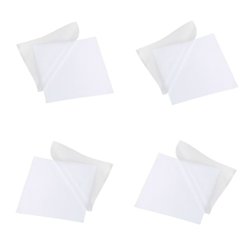 4 Pieces Clear Tent Repair Tape 2.8"x2.8" Invisible Waterproof Tenacious for