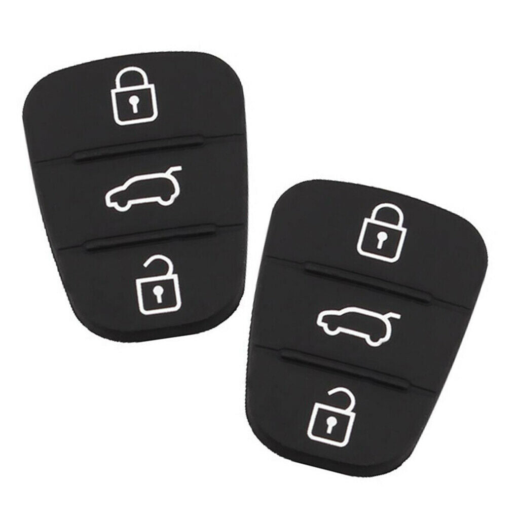 2Pcs 3-Button Smart Remote Door Lock Key Shell Cover For Hyundai I30 Kia K2