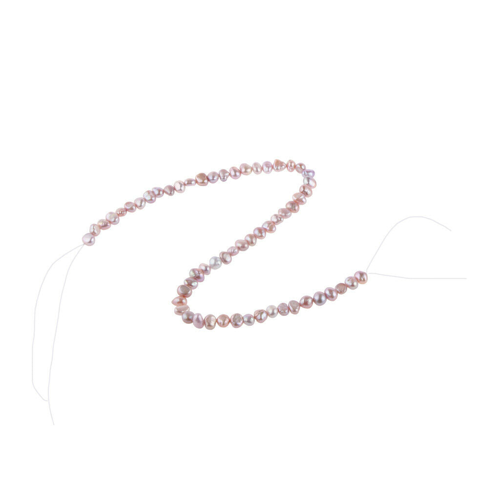 5-6mm Baroque Freshwater Pearls Beads Necklace Bracelets Light Purple 40pcs