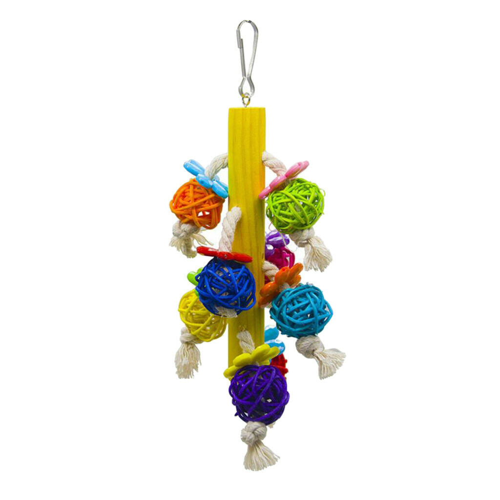 Parrots Chew Toys Birds Rattan Ball Chewing Toys For Bird Parrots Macaws