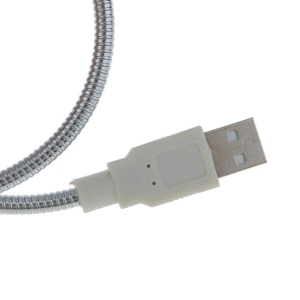Flexible LED Clock Mini Power USB Fan Gooseneck for Home Office PC Notebook