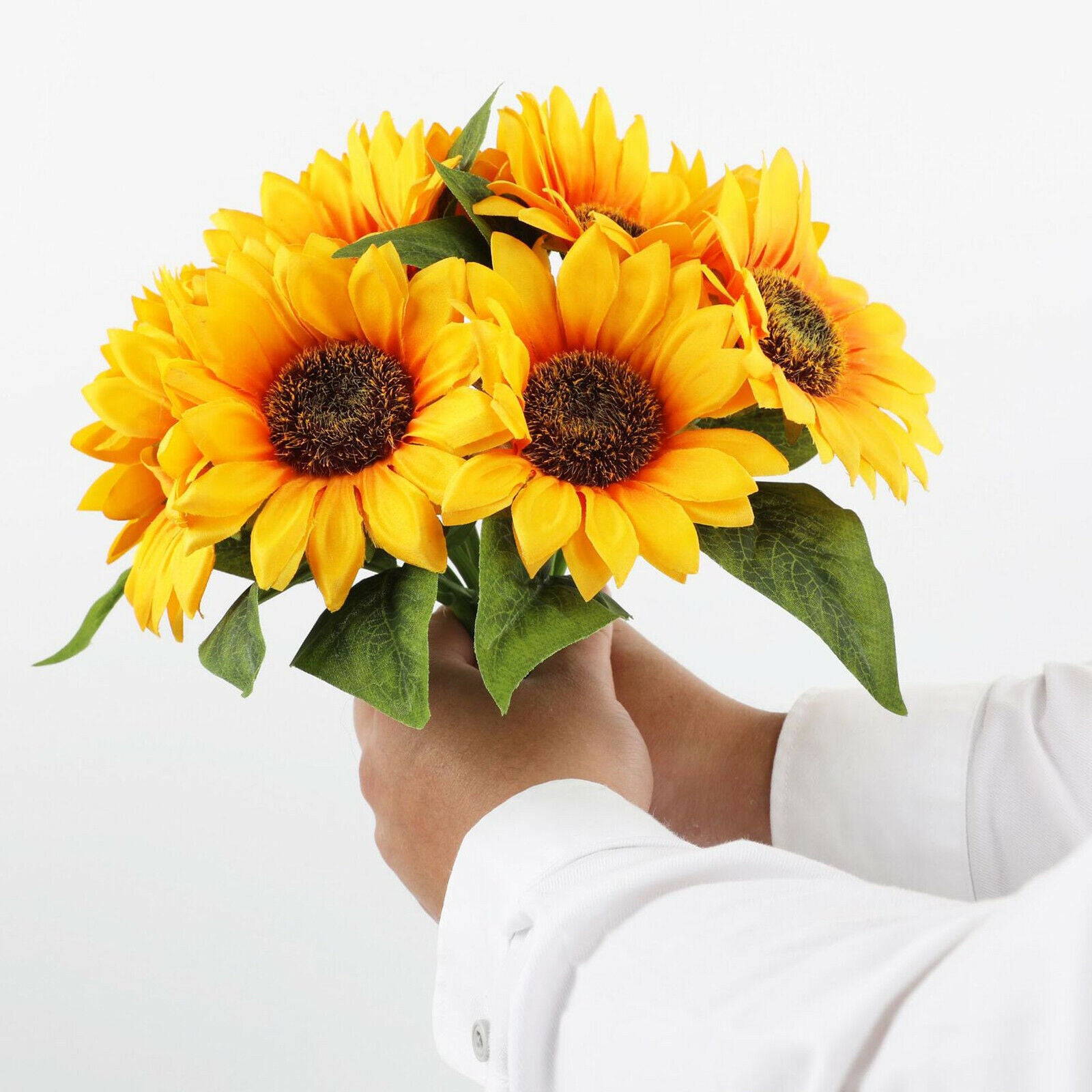 Artificial Silk Sunflower Faux Flowers Bouquet Table Centerpiece Party Decor