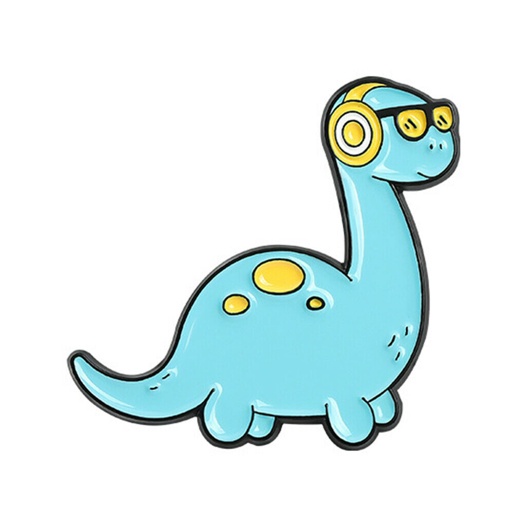 5Pcs Dinosaur Enamel Pins Colorful Cute Pins Brooches for Clothing Jackets