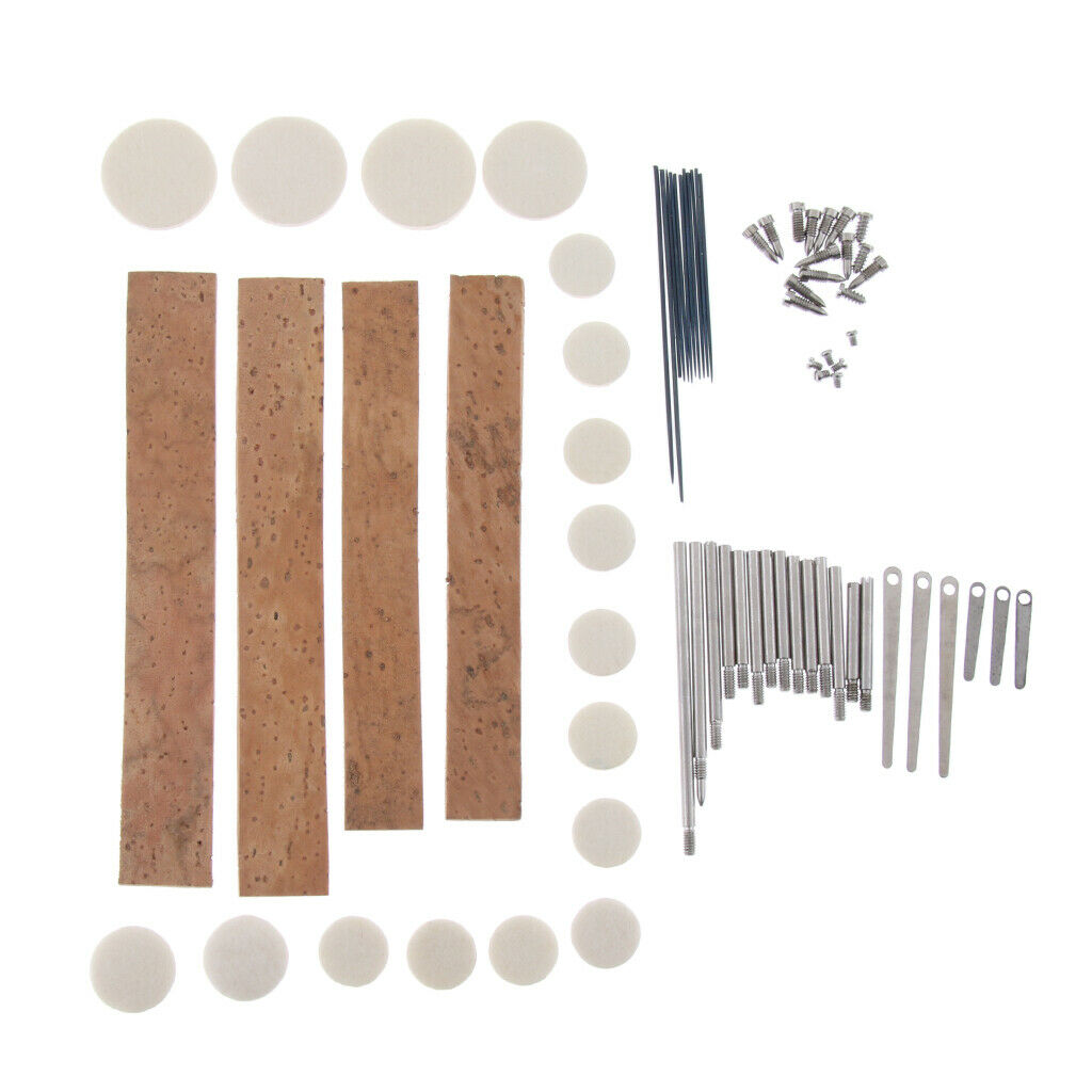 1 Set Clarinet Repair Parts Screws Pads for Wind Woodwind Accessories