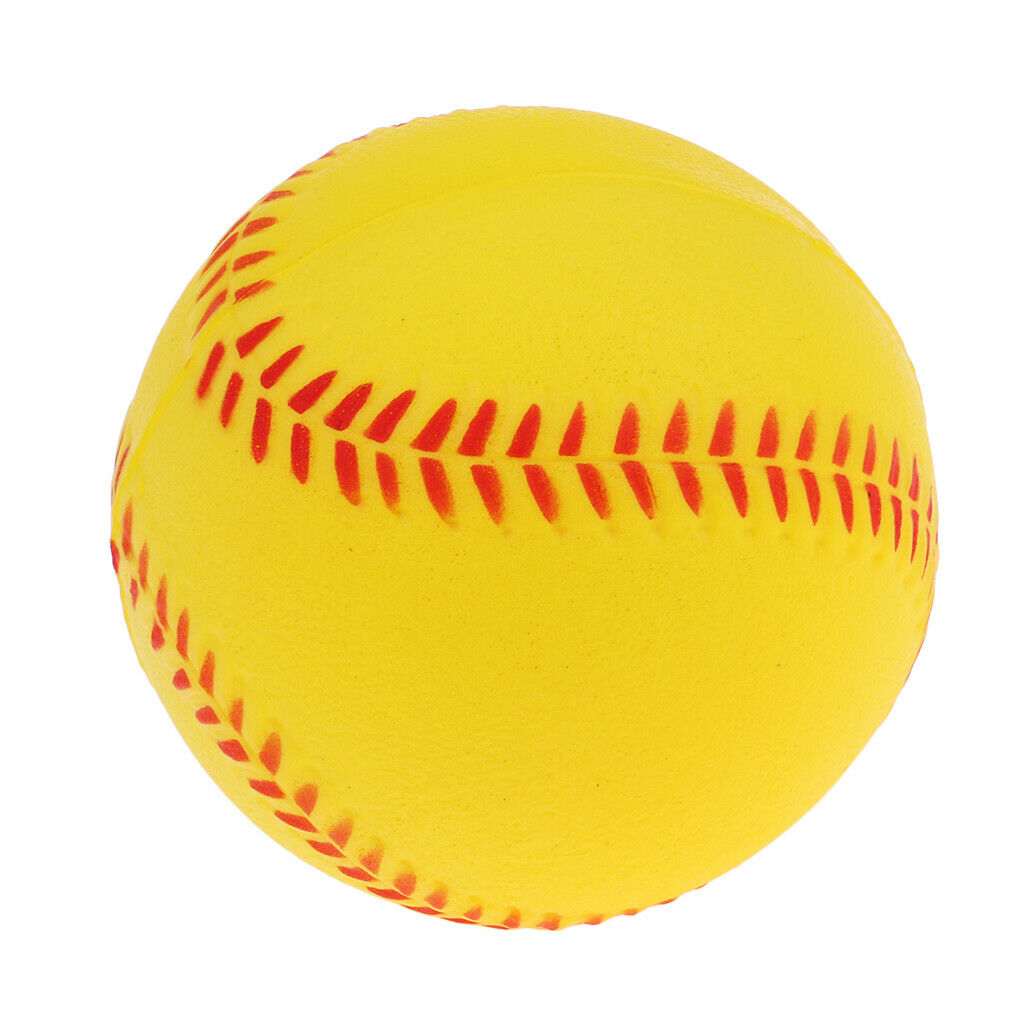 5x Soft Training Baseball Softball Kids Team Game Playing Bouncy Ball Yellow