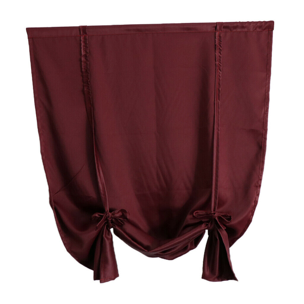 Blackout Curtain Window Curtains Room Darkening Roman Shades Red_2