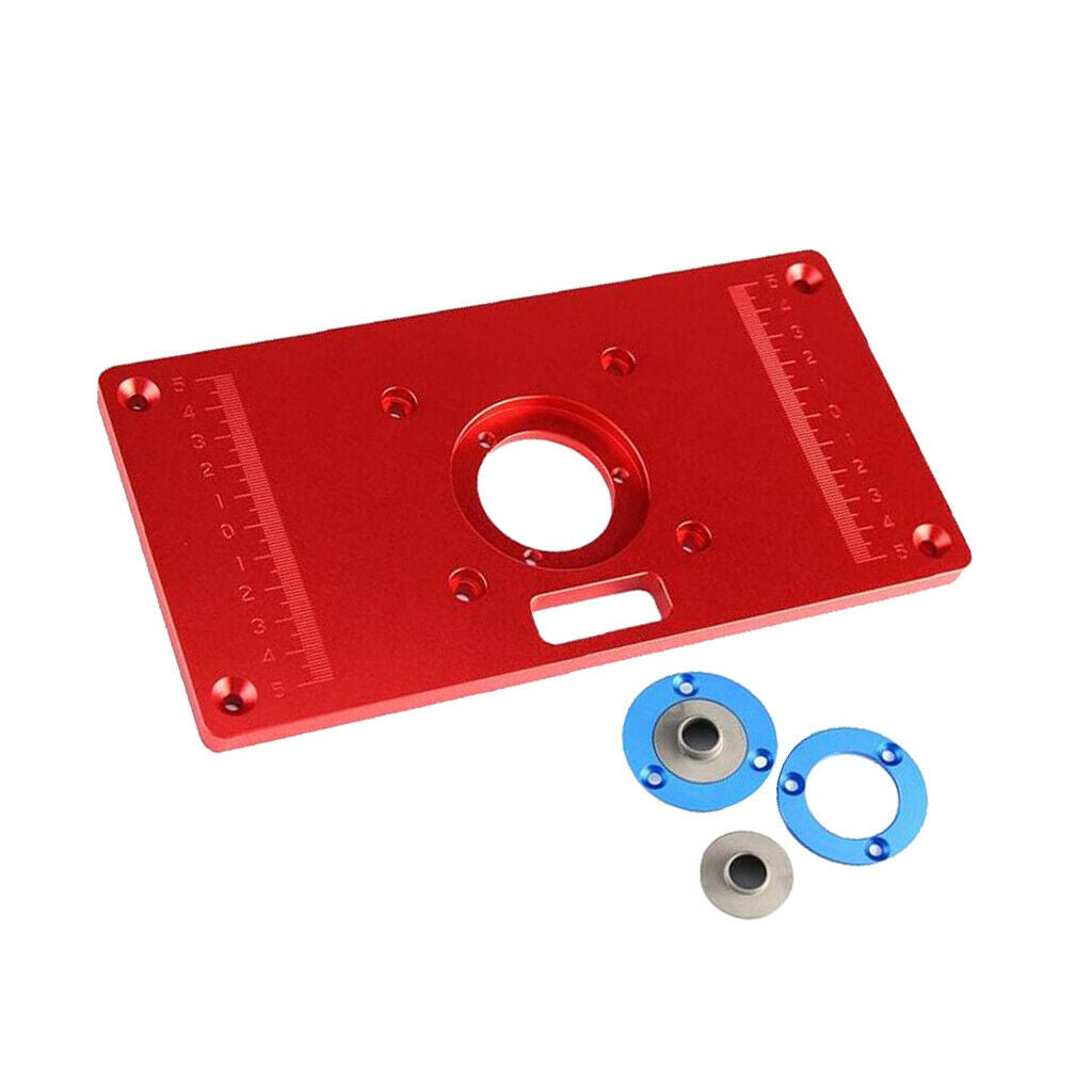 Alloy Router Table Aluminum Insert Plate With 2pcs Router Insert   Tool 2