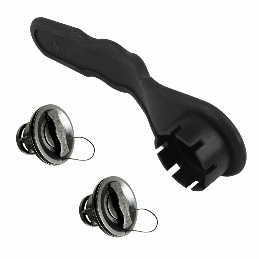 Safety Air Valve   for Inflatable Boat Kayak Deflate Raft w/ Black Wrench