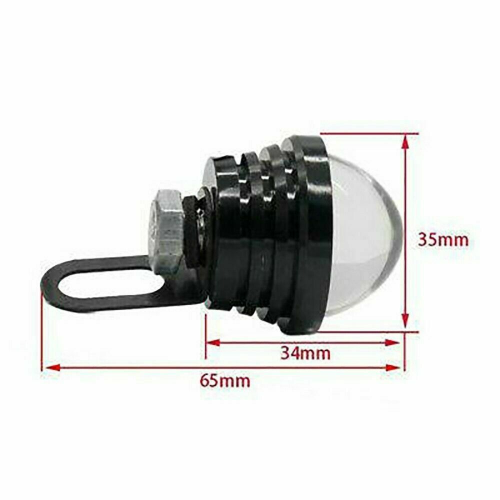 Amber Eagle Eye Lamps LED DRL Fog Daytime Running Car Light Tail Backup 12V 2pcs