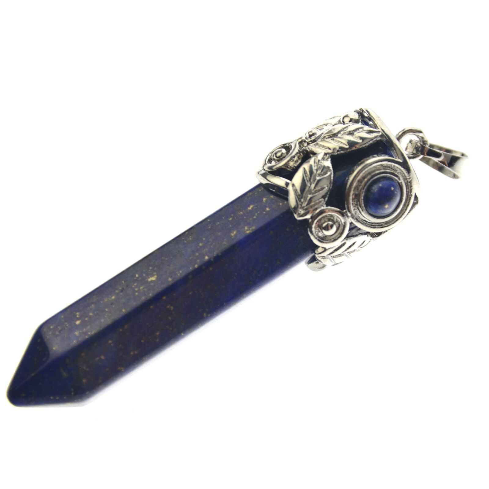1pc Sodalite Stone Pendant Hexagon point Energy Reiki Healing Amulet