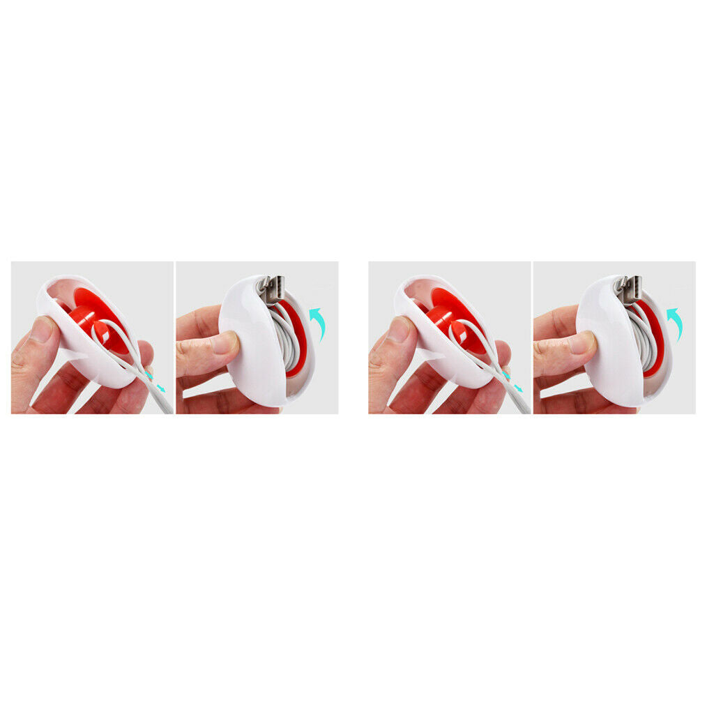2 Pcs Auto Cord Wire Organizer Bobbin Winder Holder For Earphone USB Cable