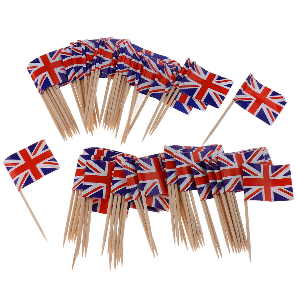 Toothpick Wood Toothpicks Decorative Flag Toothpicks Cake Decorations Party