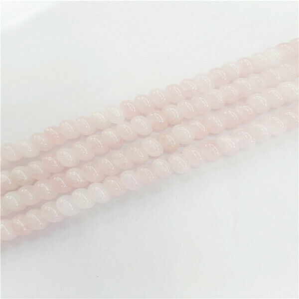 1 Strand 8x5mm Natural Rose Quartz Rondelle Abacus Spacer Beads 15.5inch HH9351