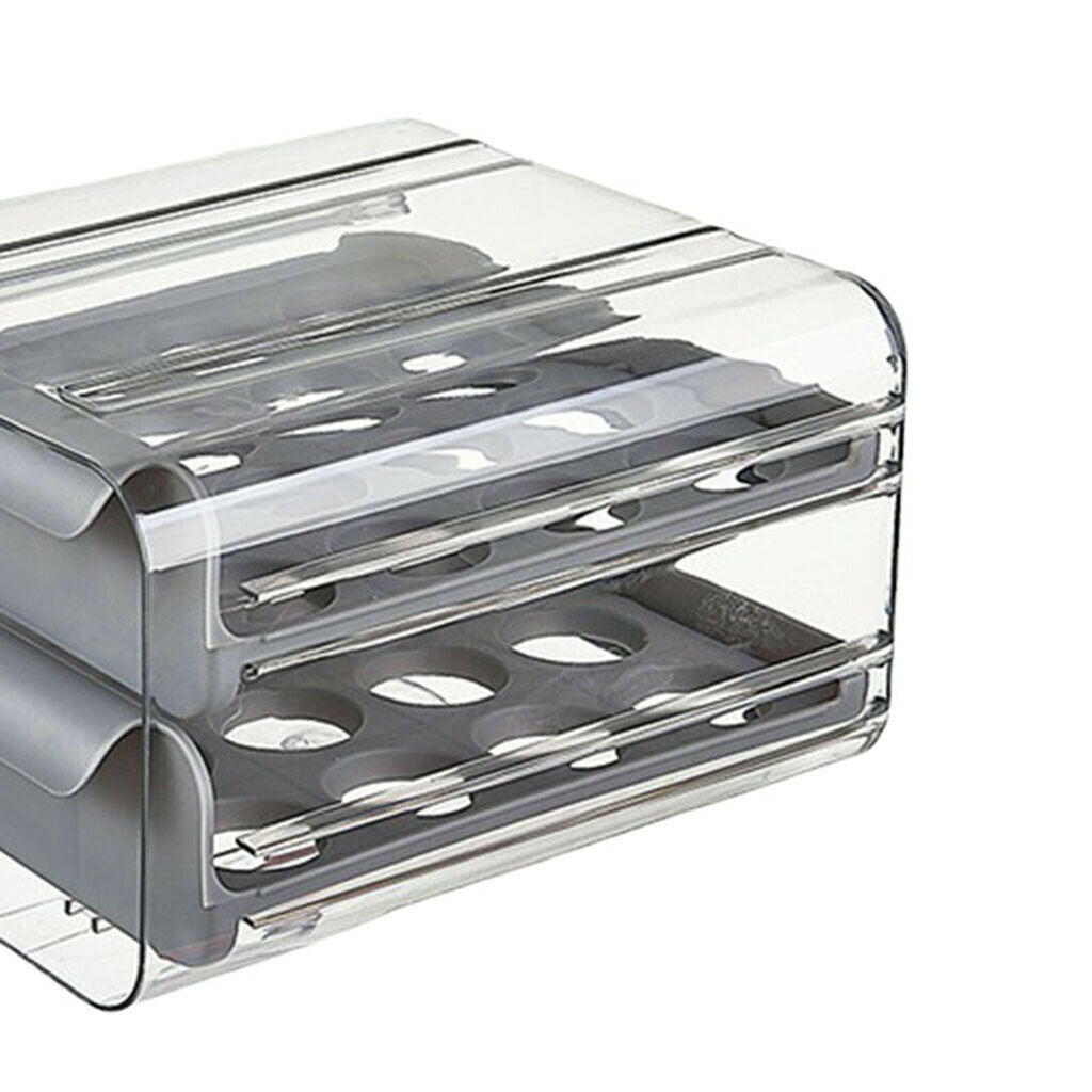 Egg Holder for Refrigerator Egg Container for Fridge with Lids Egg Box