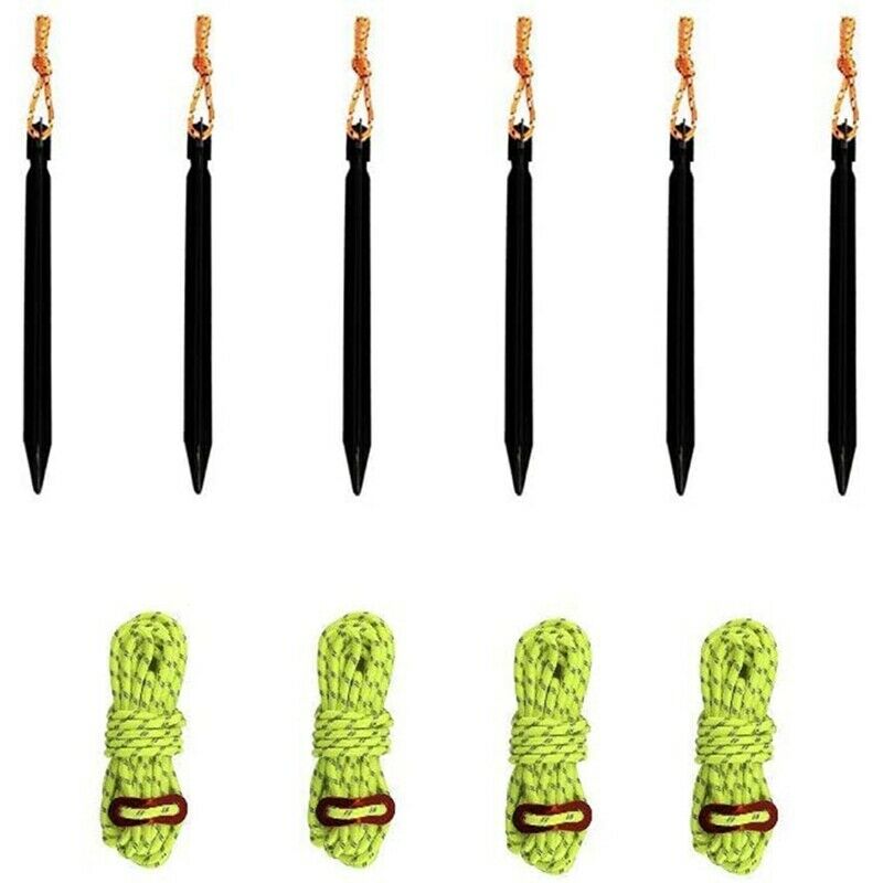 Outdoor Camping Tent Stakes Ultralight Camp Ground Stake with Tent Pegs, AluD1U6