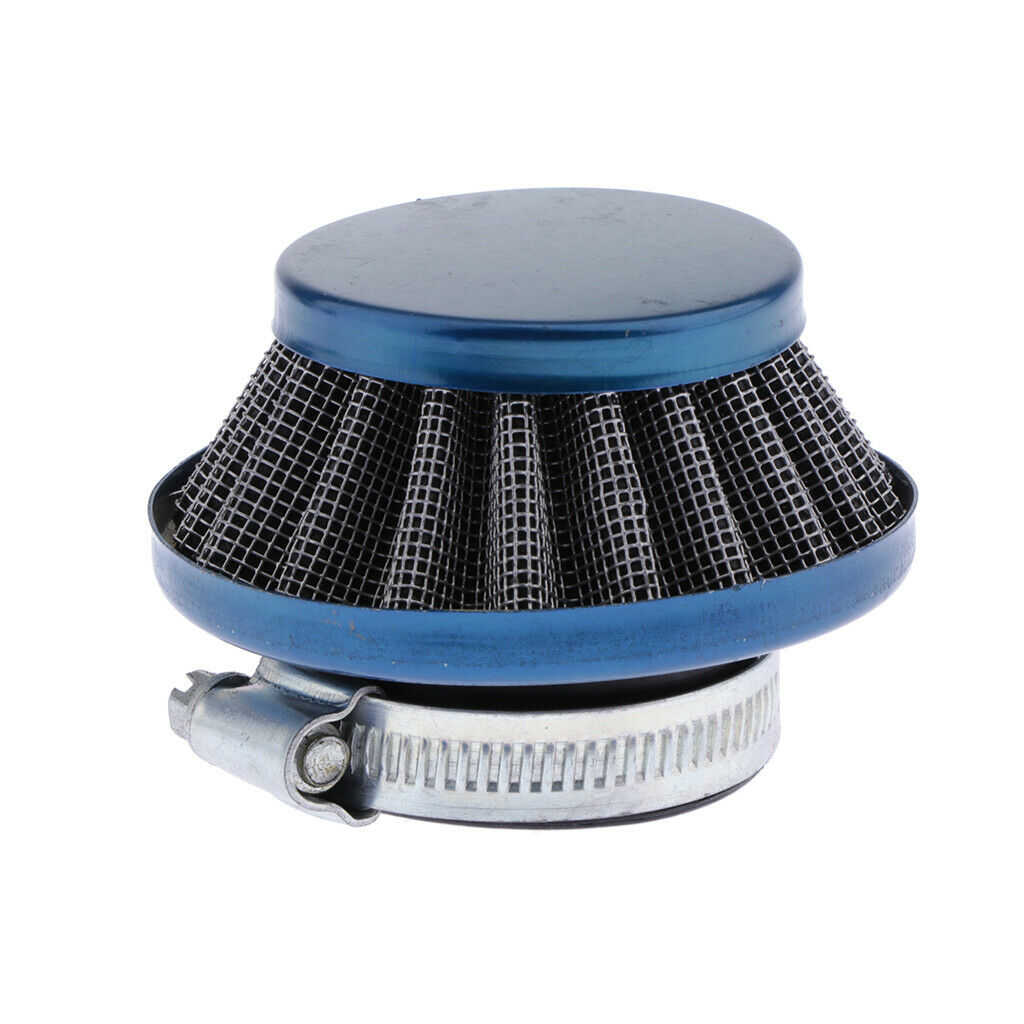 35mm Motorcycle Air Filter with Engine Inlet For 49CC 2 Stroke Blue
