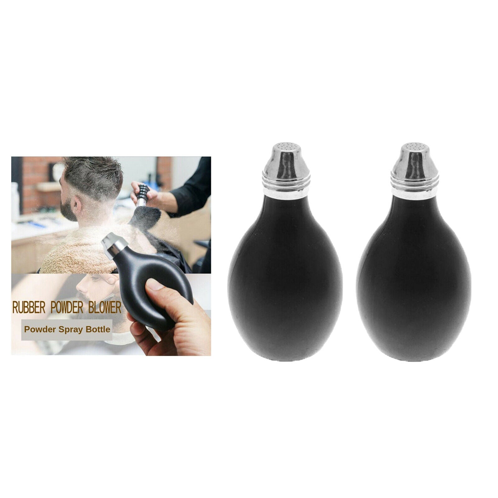 2pcs 100ml Talc Blower Hair Salon Powder Spray Bottle Barber Talcum Styling