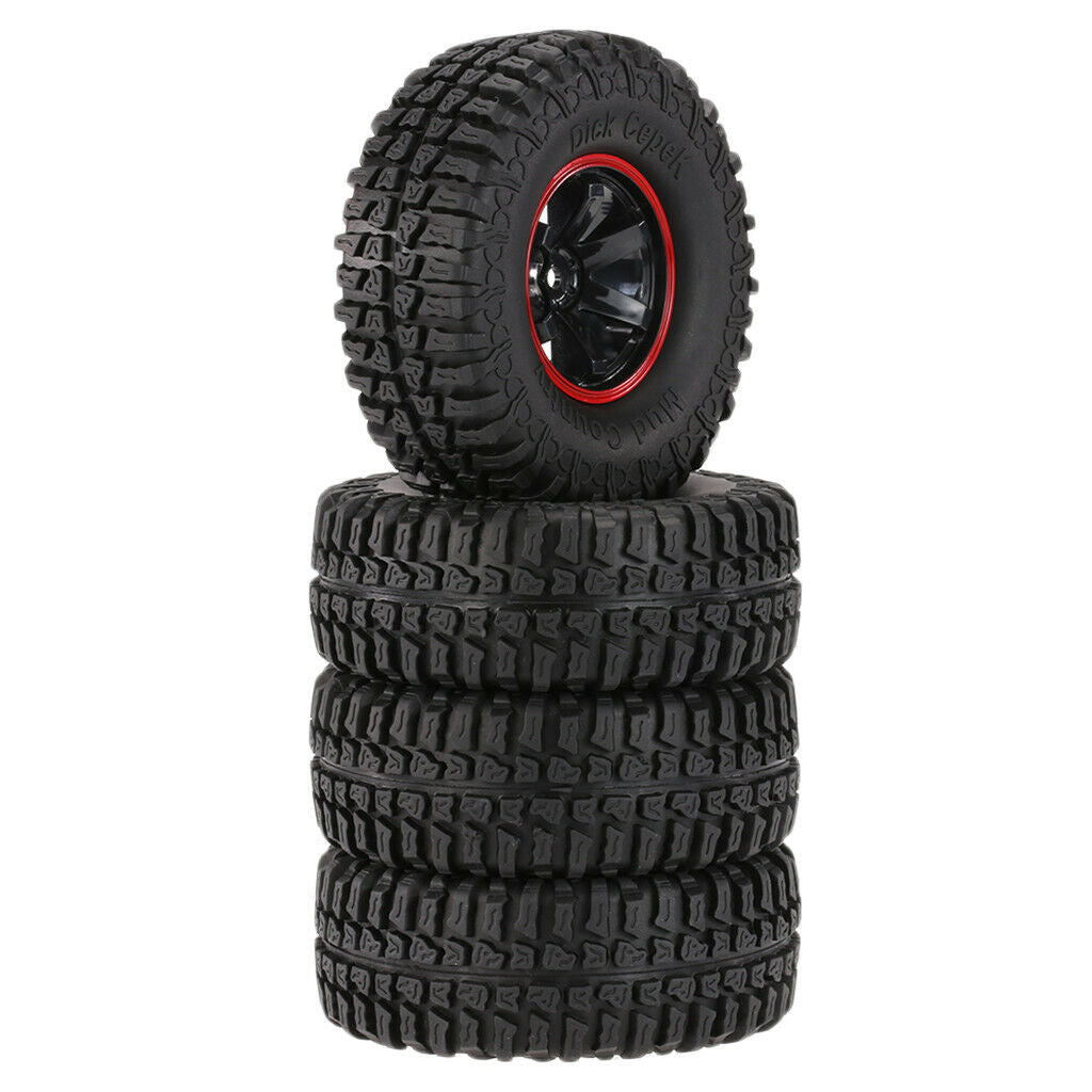 Heavy Duty 1.9in Wheel Rim And Tires RC Rock Crawler Replacement Parts, 4pcs