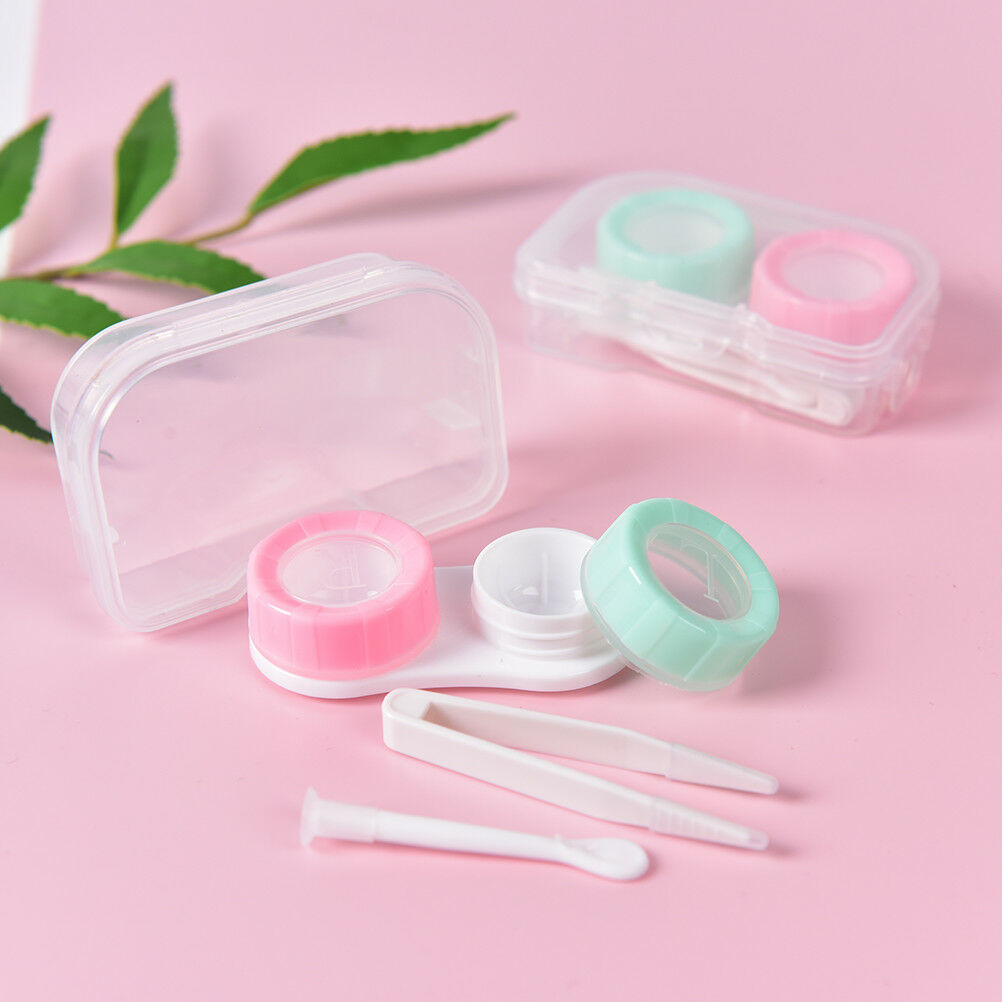 Colorful‘Transparent PortableContact Len CaseBox Storage Box Holder'Container BD