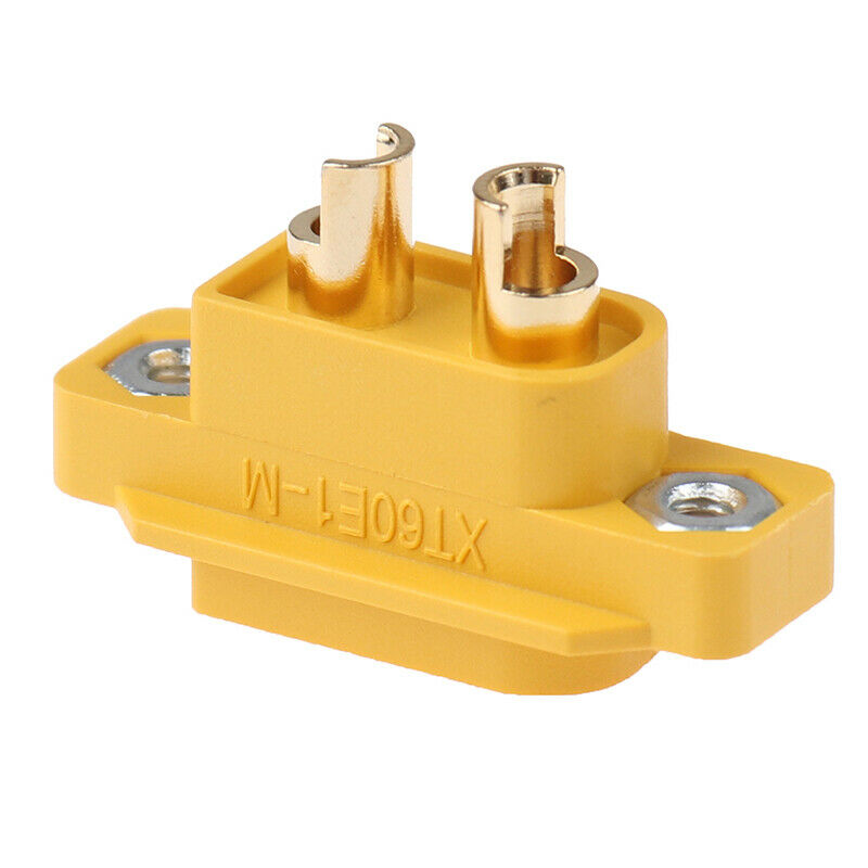 Mountable XT60 Male Plug Connector For Racing Models Fixed Board DIY Spare P Kt