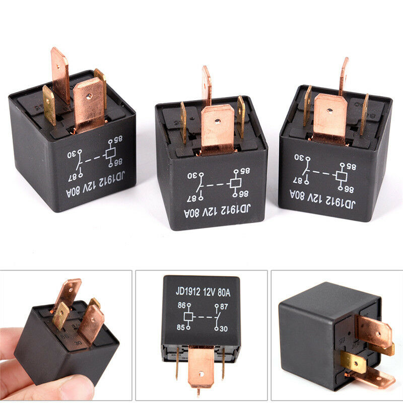 Waterproof Heavy Duty Relay 4Pin DC 24V 12V 80A JD1912 Automotive Car Rela.l8