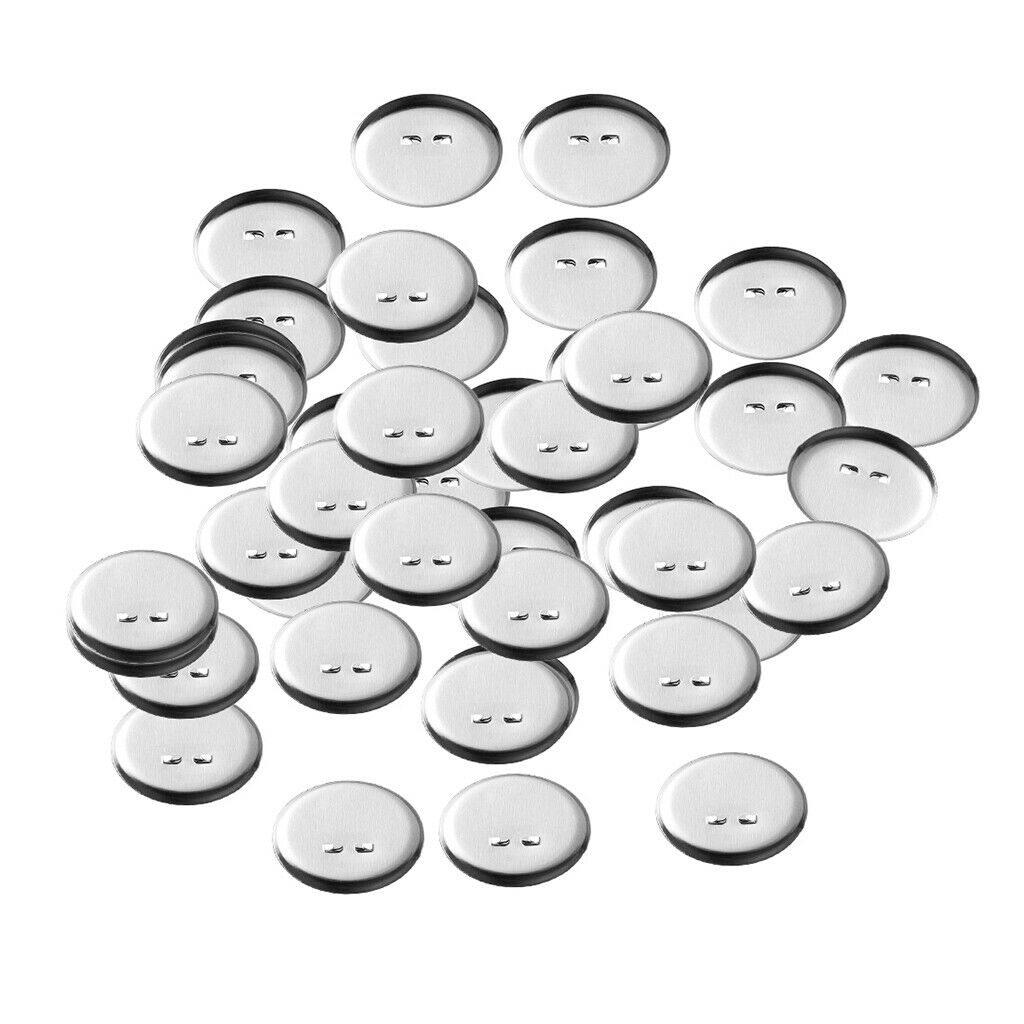 50x Metal Round Blank Tray Brooch Pins Back Cabochon Settings Findings 13mm