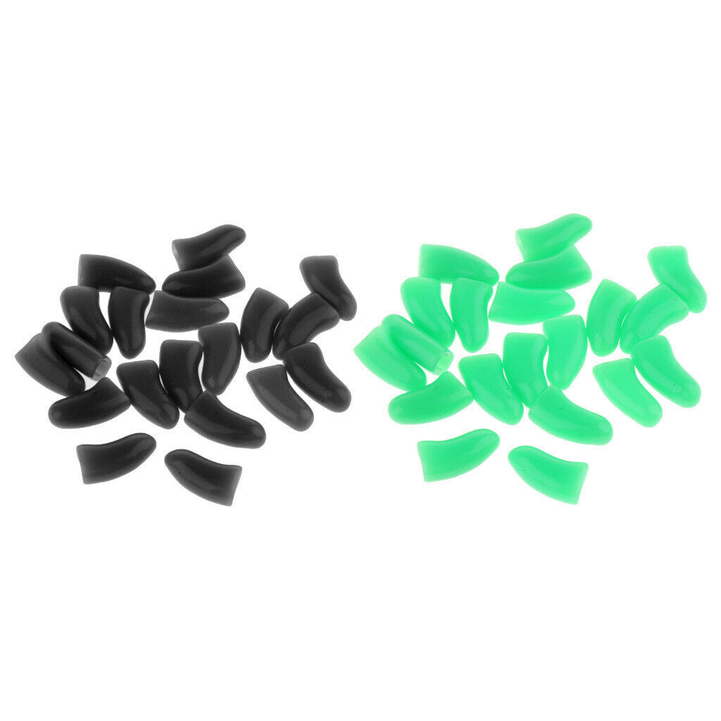 20 Pieces Soft Claws Paw Care Covers For Pet Cat Kiteen M